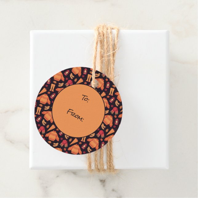 Cosy Fall  Favour Tags (In Situ)