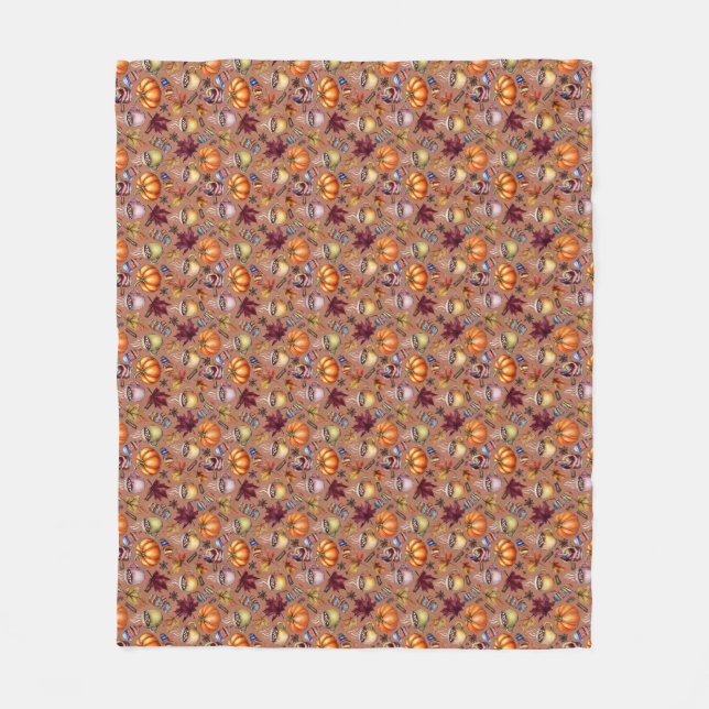 Cosy Fall Fleece Blanket (Front)