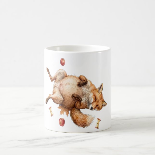 Cosy Fall Fox Mug - Sleeping Fox (Center)