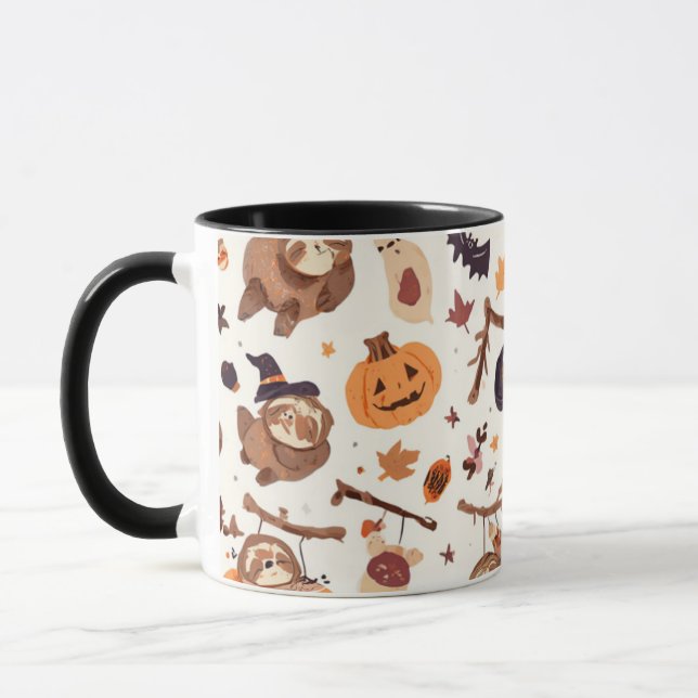 Cosy Fall Gift for Sloth Mug (Left)