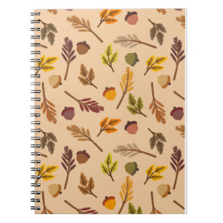 Cosy Fall Leaves & Acorns Notebook