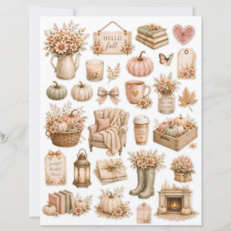 Cosy Fall muted coloured Fussy Cuts
