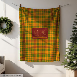 Cosy Fall Plaid Blanket Personalised Farmhouse