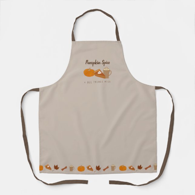 Cosy Fall Pumpkin Apron (Front)