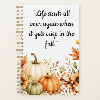 Cosy Fall Pumpkin Planner