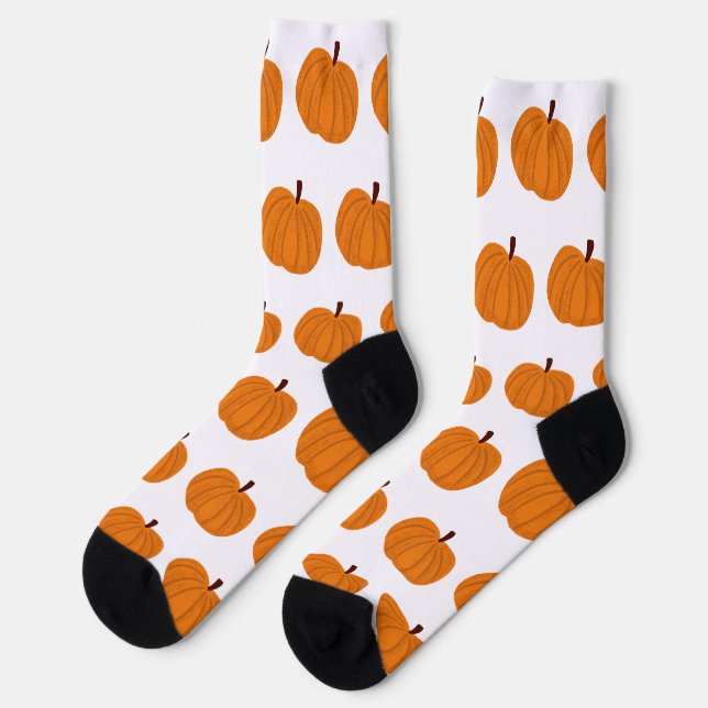 Cosy Fall Pumpkin Socks (Left)