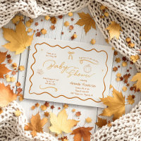 Cosy Fall Retro Sketch Baby Shower