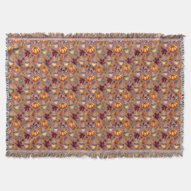 Cosy Fall Throw Blanket (Front)