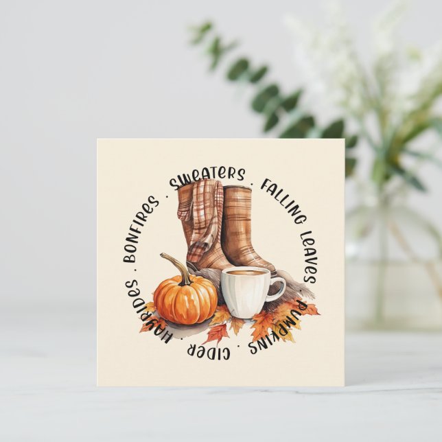 Cosy Fall Vibes – Boots, Pumpkin Spice, Bonfires (Standing Front)