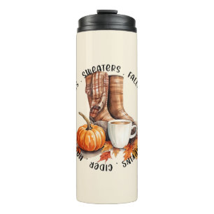Cosy Fall Vibes – Boots, Pumpkin Spice, Bonfires Thermal Tumbler