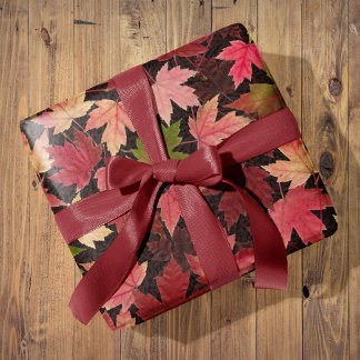 Cosy Falling Leaves All Occasion Wrapping Paper