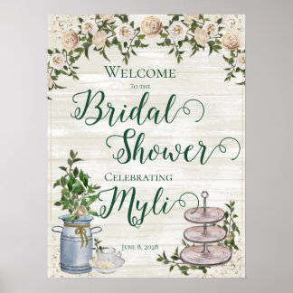 Cosy Farmhouse Bridal Shower Welcome Sign