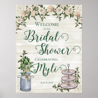 Cosy Farmhouse Bridal Shower Welcome Sign