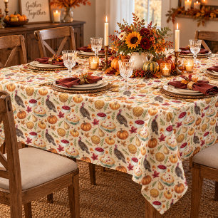 Cosy Farmhouse Thanksgiving Harvest Pattern Tablecloth
