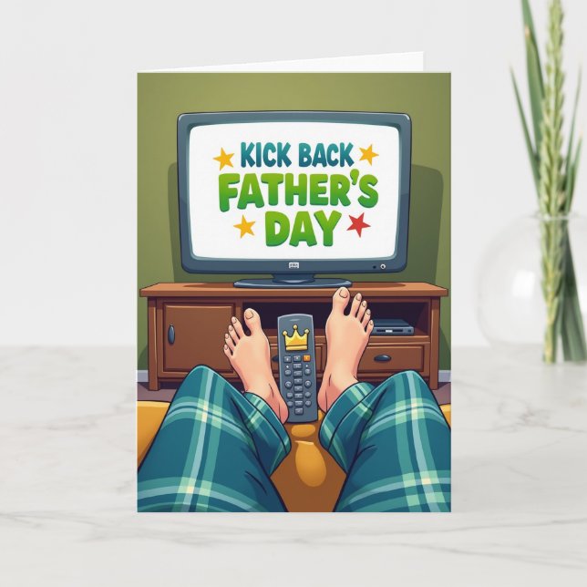 Cosy Fathers Day Scene Card (Front)