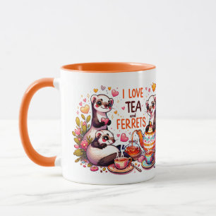Cosy Ferret Tea Time Mug