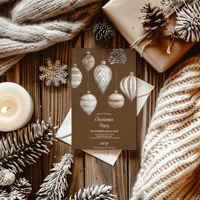 Cosy Festive Rustic Christmas Invitation (Creator Uploaded)