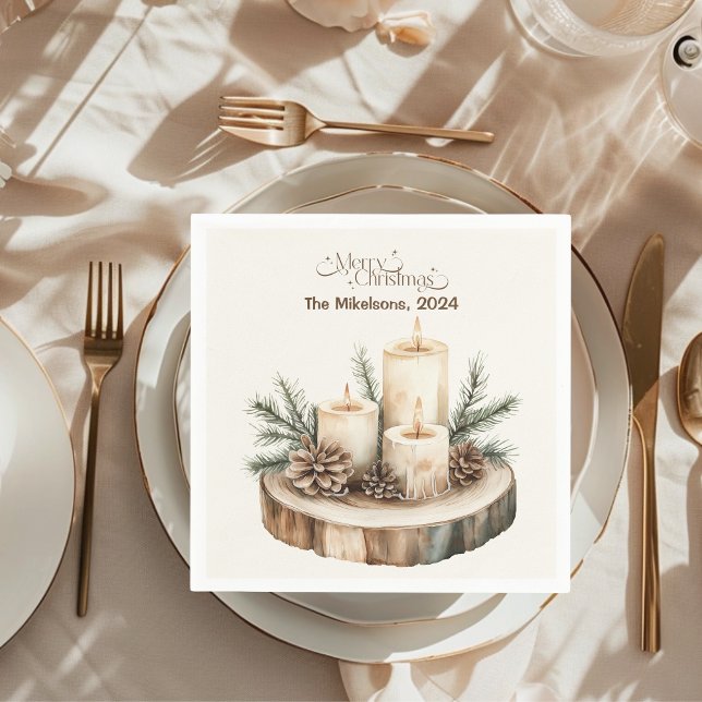 Cosy Festive Rustic Christmas Napkin (Creator Uploaded)