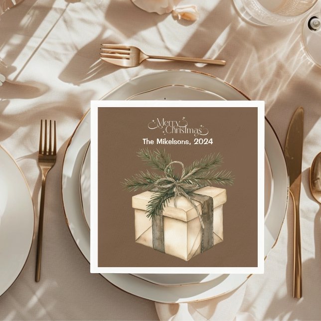 Cosy Festive Rustic Christmas Napkin (Creator Uploaded)