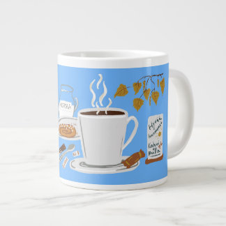 Cosy Finnish Nordic Coffee Morning Large Coffee Mug