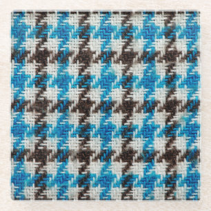 Cosy flannel fabric, textural background. glass coaster