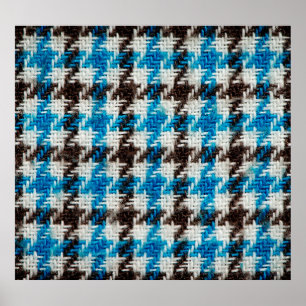 Cosy flannel fabric, textural background. poster