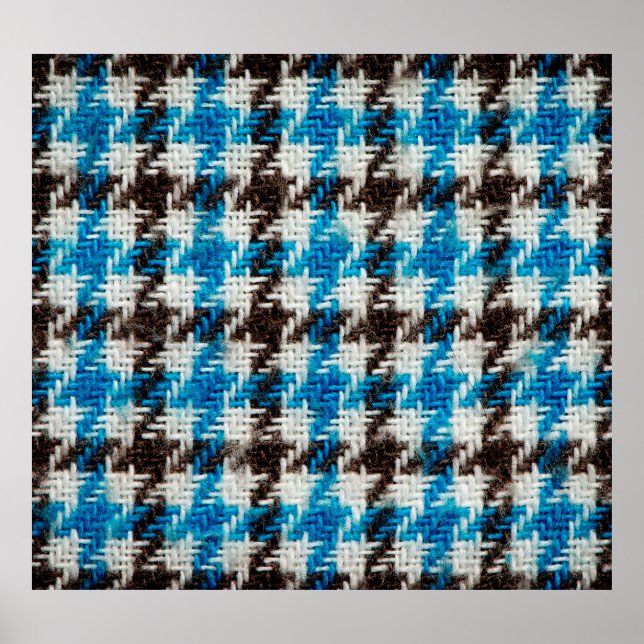 Cosy flannel fabric, textural background. poster (Front)