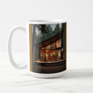 Cosy Forest Cabin Coffee Mug – Modern Glass House