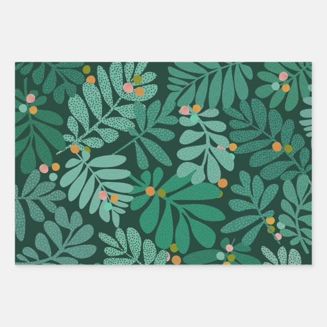 Cosy Forest Wrapping Paper Sheet (Front 3)