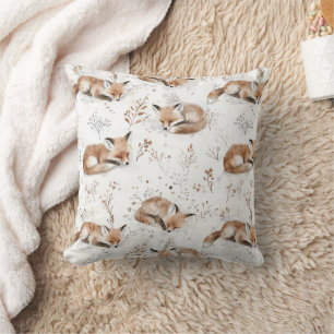 Cosy Foxes Winter Snow Christmas Cushion