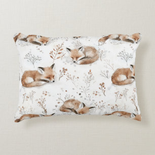 Cosy Foxes Winter Snow Decorative Cushion
