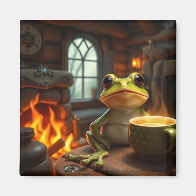 Cosy Frog Magnet (Front)