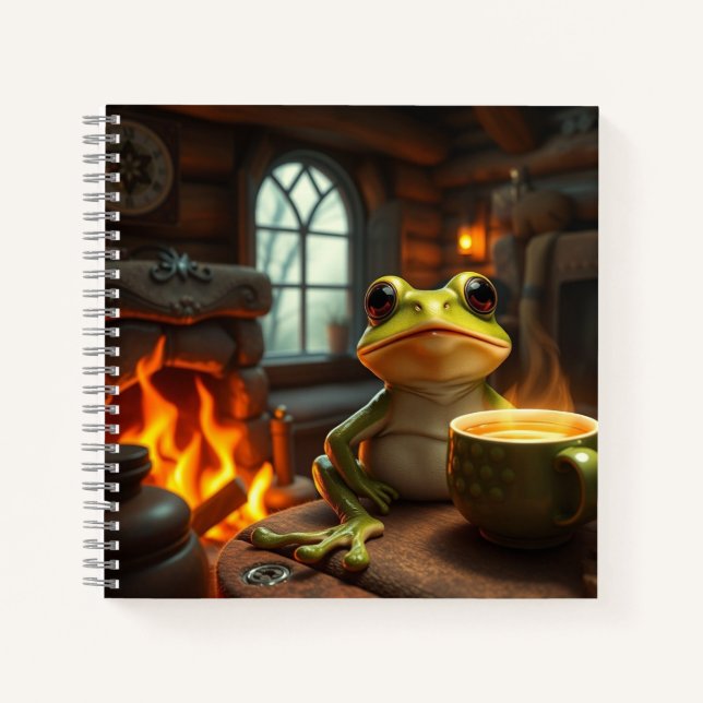 Cosy Frog Notebook (Front)