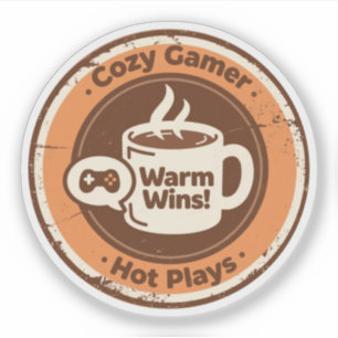 Cosy Gamer Warm Wins Hot Plays Coffee
