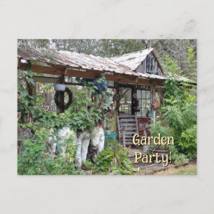 Cosy Garden Rest Relax She Shed Nook Porch Party Postcard