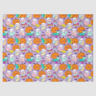Cosy Ghosts and Books Tissue Paper