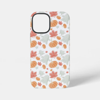 Cosy Ghosts & Pumpkins Autumn Pattern iPhone 12 Mini Case