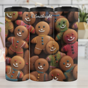 Cosy Gingerbread Cookie Cluster Thermal Tumbler