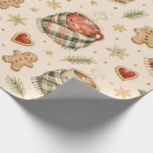 Cosy Gingerbread Cookies Hot Cocoa Holly Christmas