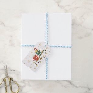 Cosy Gold Christmas Coffee Cocoa Gift Tags