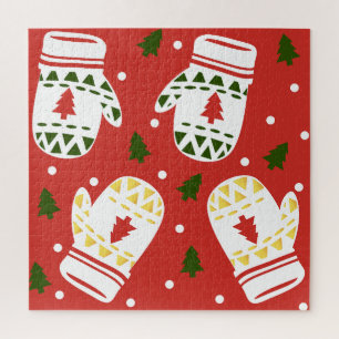 Cosy Gold Winter Gloves Jigsaw Puzzle