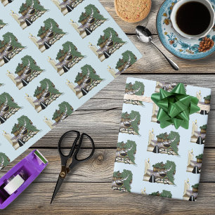 Cosy Green Whimsical Sleeping Dragon Book Lover Wrapping Paper
