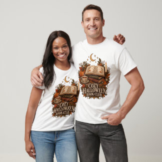 Cosy Halloween Book Club Dark Academia Autumn T-Shirt
