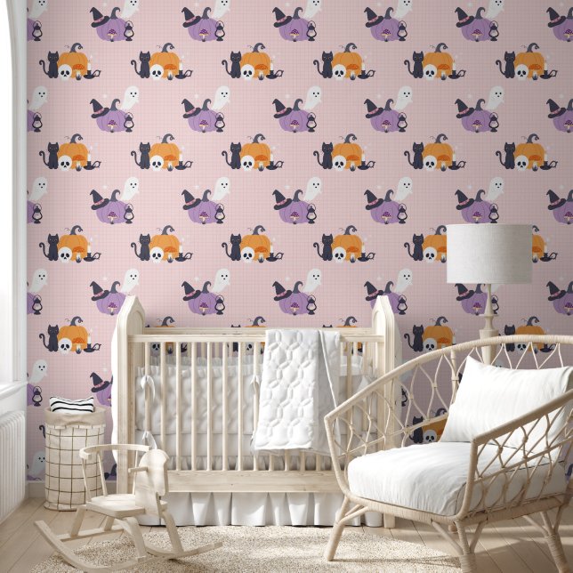 Cosy Halloween Charm Wallpaper (Kids)