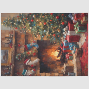 Cosy Hearth & Holiday Glow Christmas Decoupage Tissue Paper
