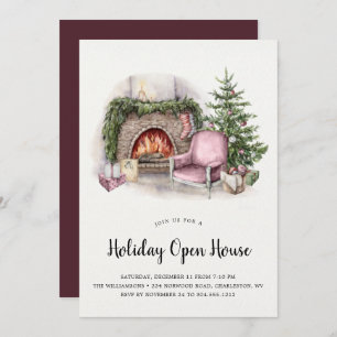 Cosy Holiday Home  Holiday Open House Invitation