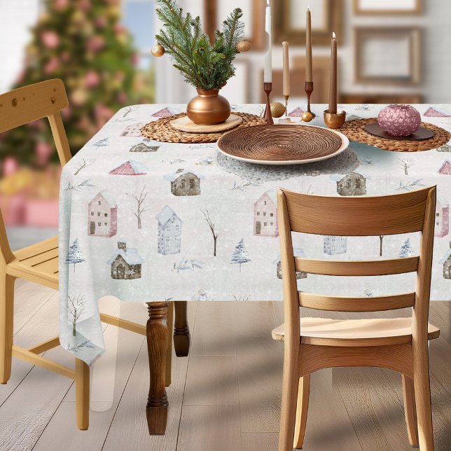 Cosy Home Christmas Pink ID985 Tablecloth (Creator Uploaded)
