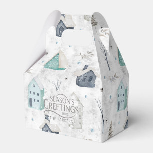 Cosy Home Christmas Teal ID985 Favour Box