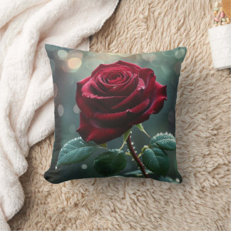 Cosy Home Decor Pillow with Floral Wreath Design