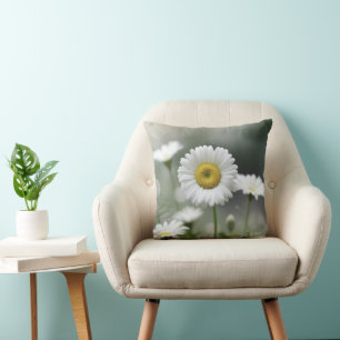 Cosy Home Decor Pillow with Floral Wreath Design